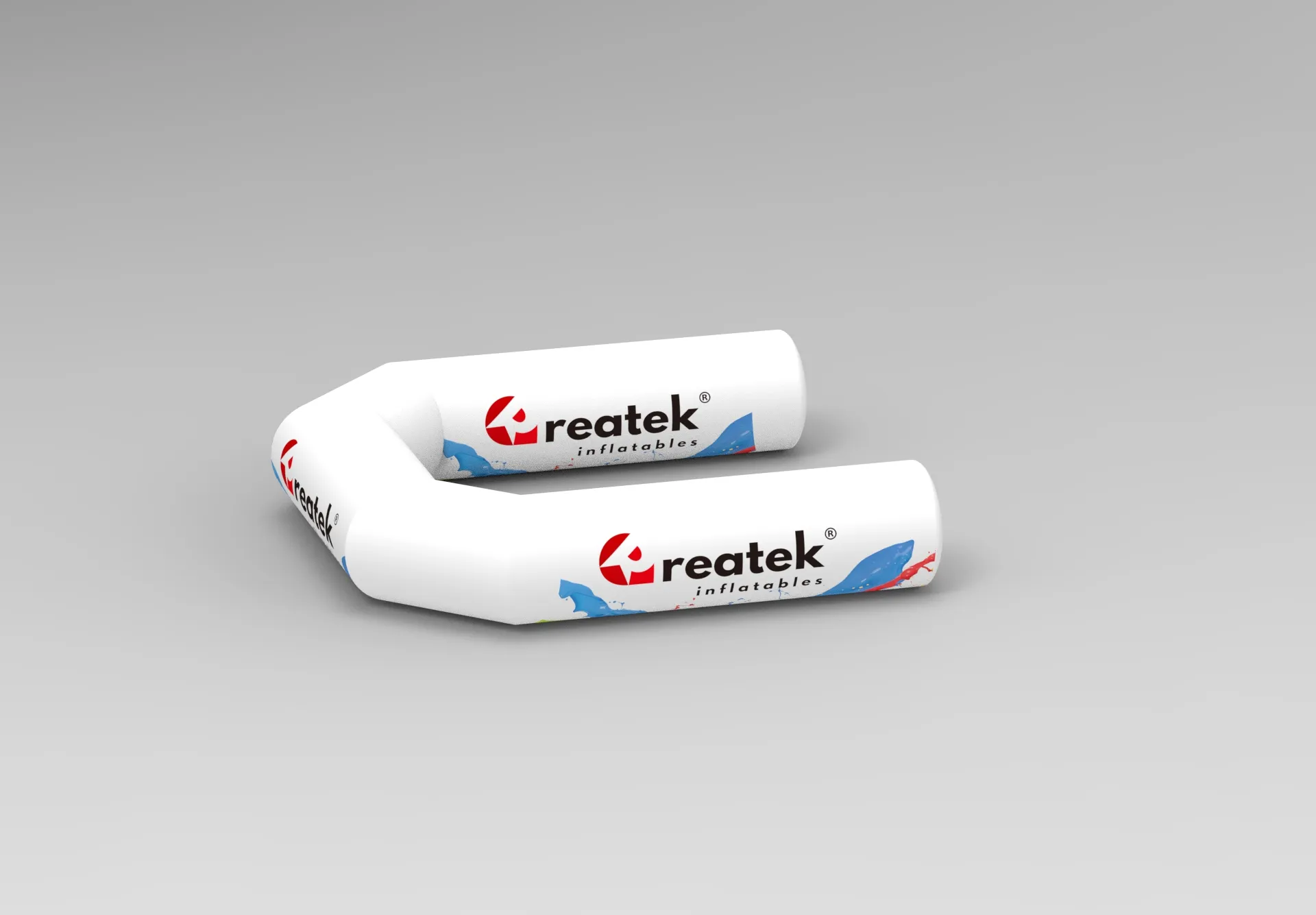 Pneumatická nafukovacia sedačka s reklamnou potlačou